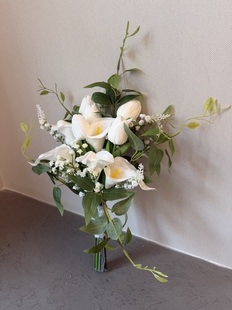 仿真花白色新娘婚礼拍照手捧花影楼假花韩式把束拍摄道具领证花