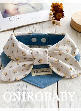 原创猫咪狗狗围脖围兜宠物三角围巾小猫口水巾猫咪领结蝴蝶结配饰