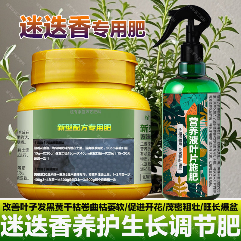 迷迭香专用肥料艾菊养殖种植盆栽专用土九里香养护营养液叶面肥料