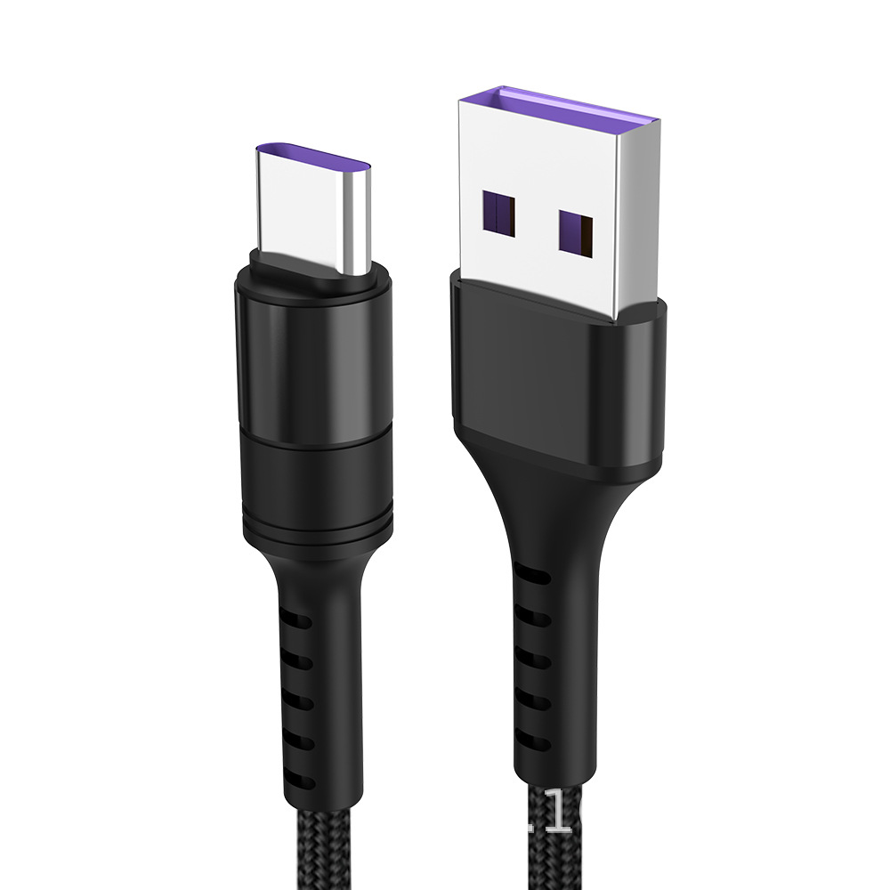 usb-type-c编织5a超级快充数据线