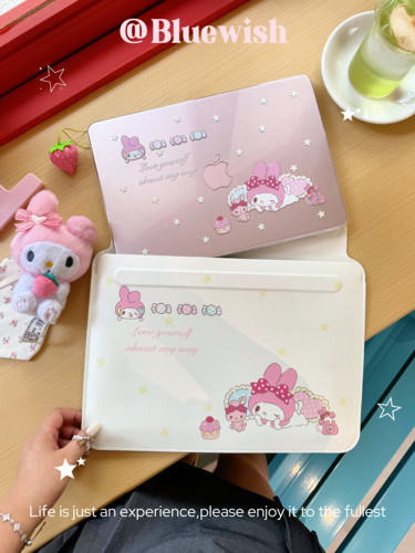 Bluewish《美乐蒂》可爱卡通笔记本电脑内胆包磁吸适用于Macbook苹果14寸pro电脑M5air13寸14寸收纳包