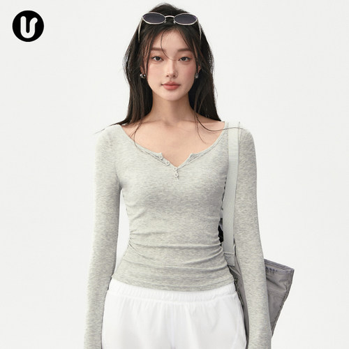 Umeko瑜伽上衣收腰显瘦运动长袖