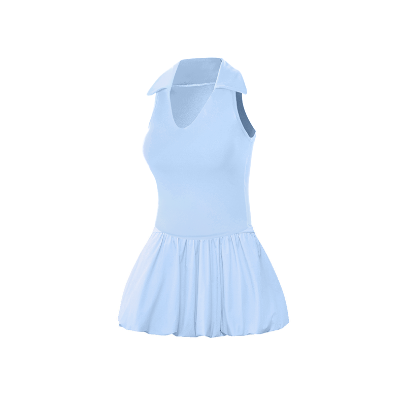Ice Crystal Blue Vest + Ice Crystal Blue Skirt[10 Yuan Off for the Set]