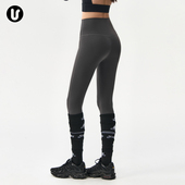 紧身普拉提训练服健身套装 瑜伽长裤 女秋冬提臀收腹跑步运动鲨鱼裤