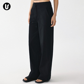 女上衣套装 瑜伽服高腰跑步运动健身直筒长裤 新款 Umeko宽松瑜伽裤