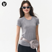 上衣夏 速干透气瑜伽t恤跑步普拉提训练服健身套装 运动短袖 女新款