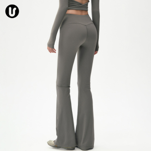 健身上衣裤 微喇瑜伽裤 季 普拉提训练服套装 子 女秋提臀喇叭运动长裤