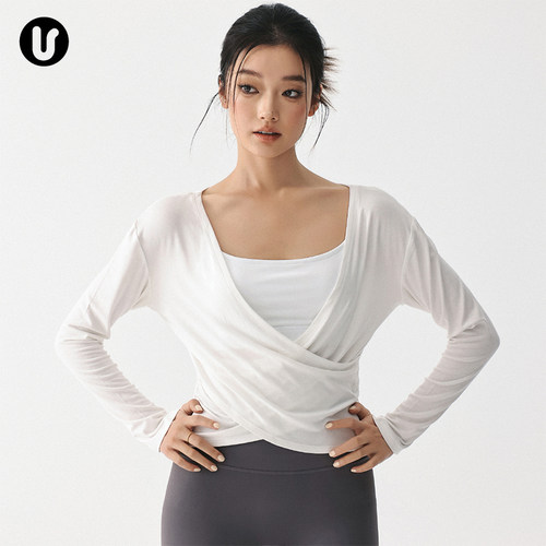 Umeko网纱运动长袖罩衫速干透气