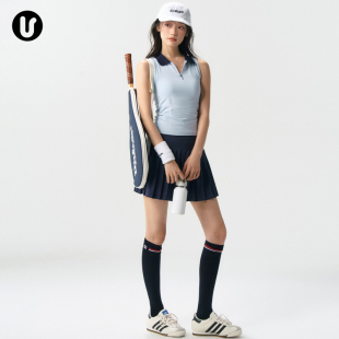 运动背心女速干带胸垫健身上衣网球服套装 服跑步瑜伽网球羽毛球裙