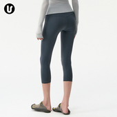 户外跑步骑行健身裤 紧身瑜伽裤 女高腰提臀普拉提训练服运动七分裤