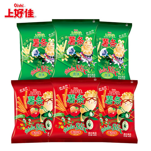 上好佳薯条40g番茄原味香酥脆追剧美味解馋膨化办公休闲小吃零食