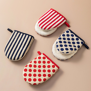 家用微波炉隔热手套厨房耐高温烤箱蒸箱专用护手套烘焙防烫铁锅盖