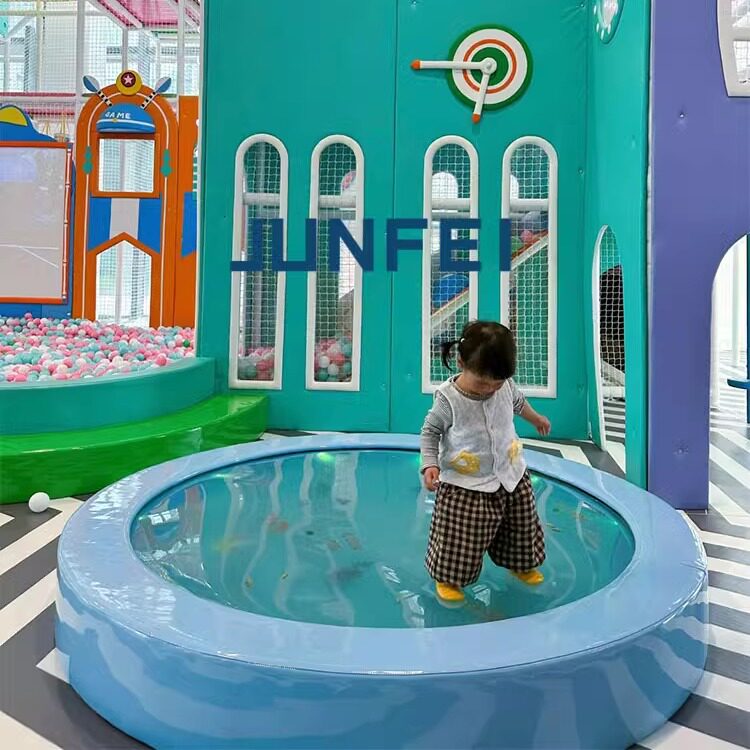 淘气堡配件软包圆形水床TPU水袋儿童小型游乐园设备蹦床玩具