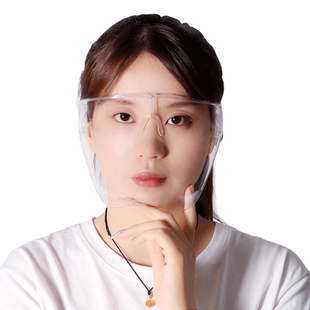 防飞沫不起雾眼镜防护面罩全脸高透明面具护脸目镜防尘面屏神器疫