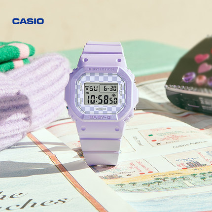 【新品发售】casio卡西欧旗舰店BGD-565GS小方块学生手表女BABY-G