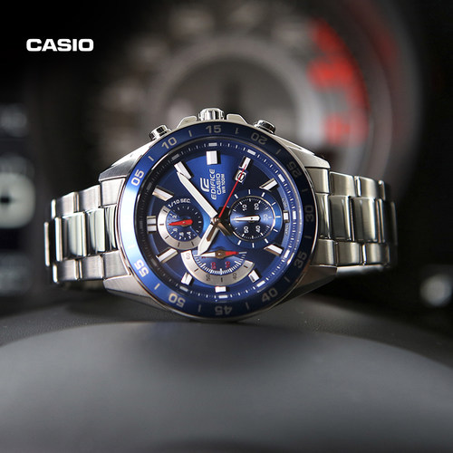 卡西欧旗舰店EFV-550D运动防水商务男考试专用手表官方 EDIFICE