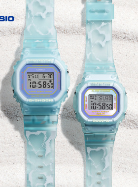 礼物casio卡西欧旗舰店SLV-21运动电子情侣手表官方正品BABY-G