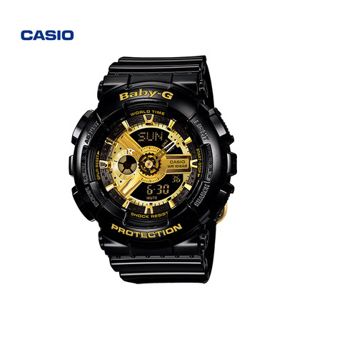 casio卡西欧黑金女款手表