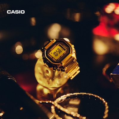 [会员限定]casio旗舰店卡西欧50周年限量纪念款CRW-001戒指手表
