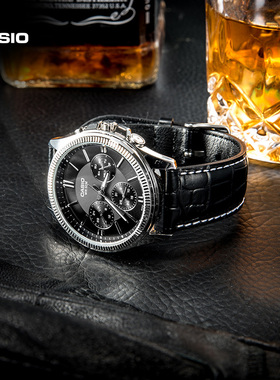 casio卡西欧旗舰店MTP-1374D防水休闲石英手表男官网官方正品