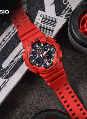 卡西欧旗舰店GA-100B防水户外运动手表男女款官网官方正品G-SHOCK