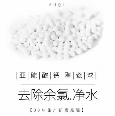 水龙头除氯用白色水族亚硫酸钙球