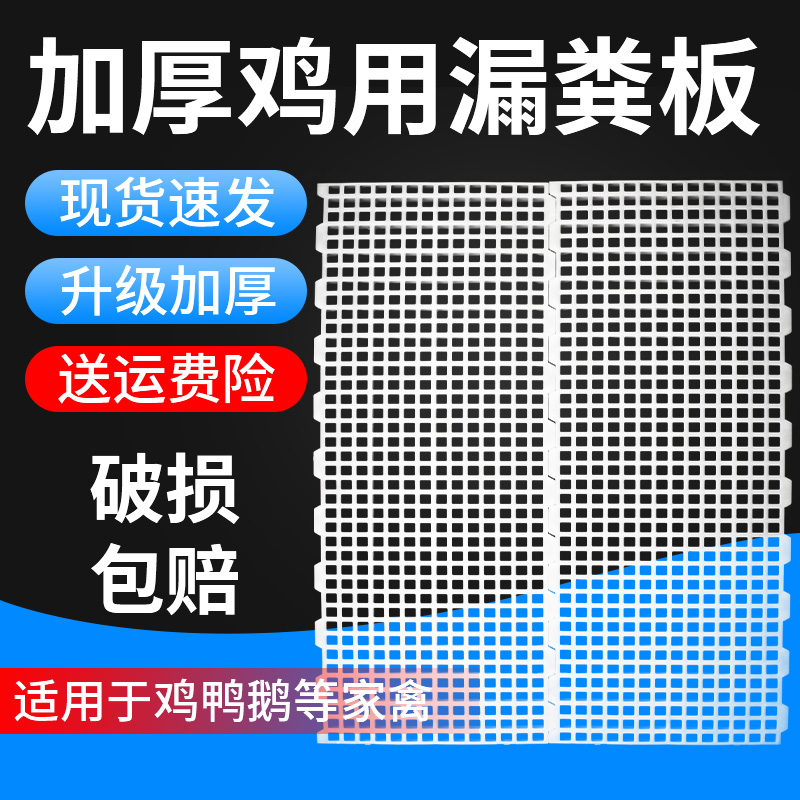 鸡用漏粪板鸡鸭鹅鸽子鸡场鸡舍漏屎网格家禽塑料板脚垫养鸡漏粪网