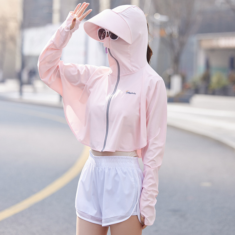 开车防晒披肩女夏季新款防紫外线冰丝脸罩防晒衣透气全脸防晒面罩