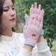 半指手套女秋冬季 韩版 简约保暖防寒针织毛线手套学生写字工作露指