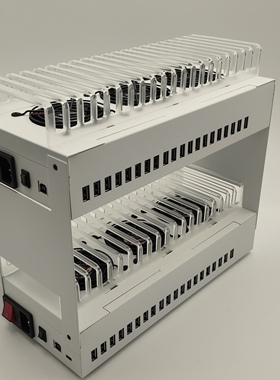 usb拓展坞白色集线器双层立体金属机箱