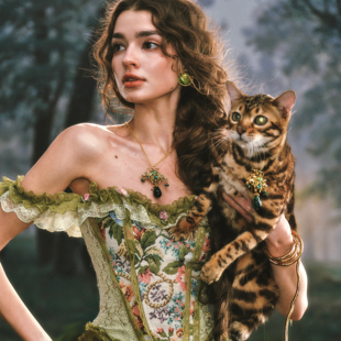 LaceMade 森野灵姬 法式巴洛克风重工鱼骨胸衣纹理感半裙套装春夏