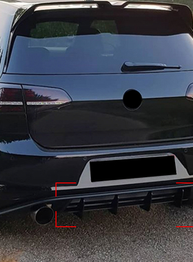 适用大众高尔夫7 GTI Golf 7 GTI 后唇风刀尾唇后刀锋扰流板改装