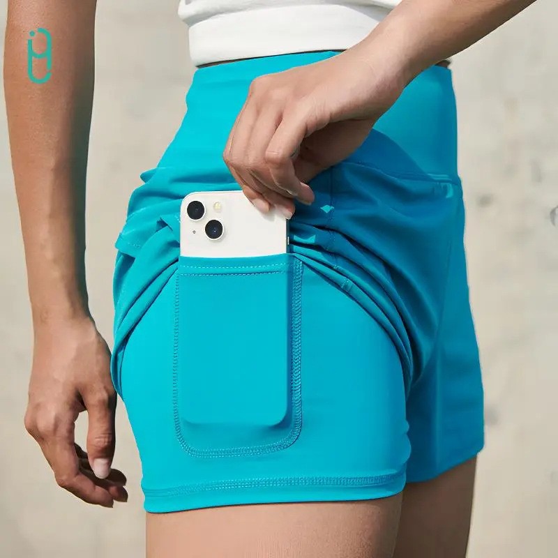 运动短裤透气速干轻量防走光跑步健身跳操训练时尚三分裤马拉松