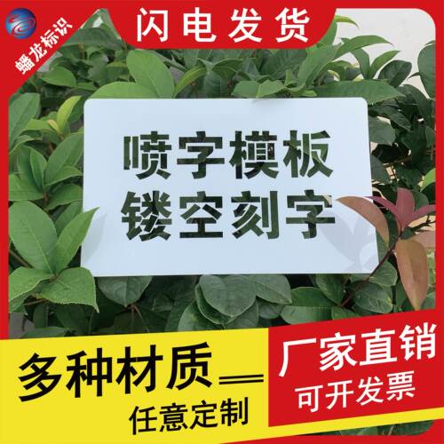 蟠龙标识喷漆镂空定制数字字母