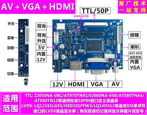 液晶显示驱动板原厂直供技术支持