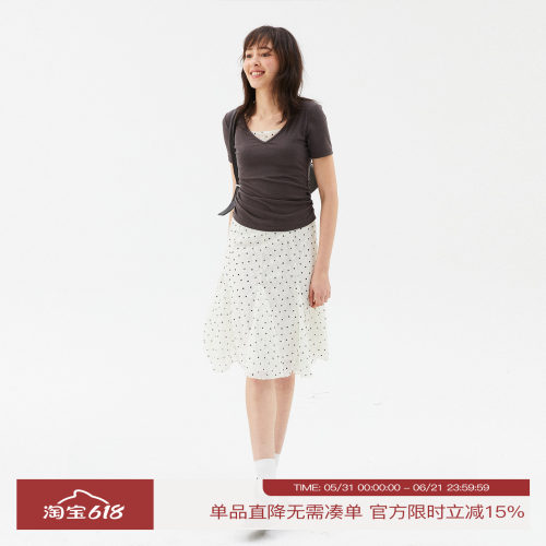 夏季复古休闲修身显瘦短袖T恤女