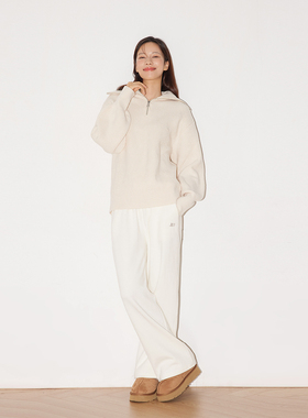 INRM 高领半拉链毛衣秋冬新款舒适亲肤保暖宽松毛衫