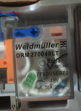 48V脚魏德米勒Weidmuller中间继电器 DRM270048LT 现货7760056070