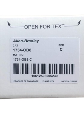 Allen Bradley 1734-OB8 原装美国AB罗克韦尔PLC单元模块POINTIO