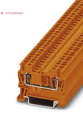 3037070德国原装正品菲尼克斯电气橘黄色直通式接线端子ST 2.5 OG