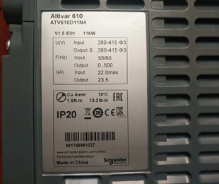 ATV610现货 ATV610D11N4电机变频器11kW变频器施耐德ATV610D11N4