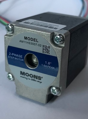 鸣志步进电机MOONS'20框两相直流  AM8HY4043-01N AM11HS3007-02