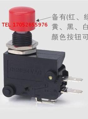 原装正品兰鸟微动开关 RVAQ (全黑、红黑两款) 面板安装式按钮型