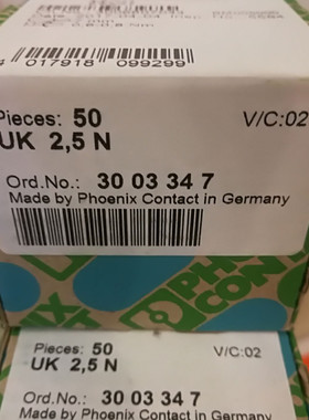 菲尼克斯UK2.5N直通式接线端子组3003347原装正品Phoenix Contact