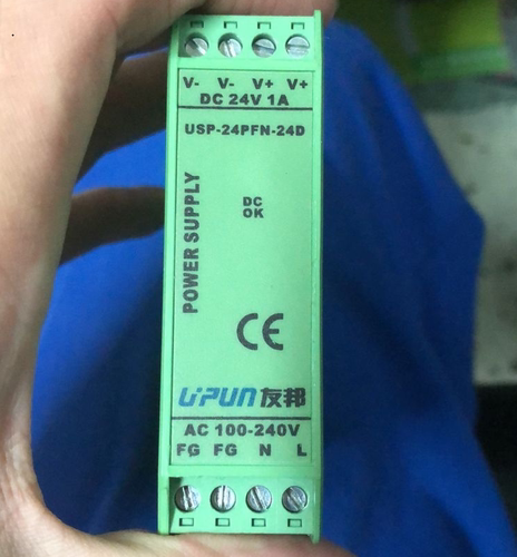 上海友邦电气 UPUN 开关电源 导轨式安装 USP-24PFN-24D DC24V 1A