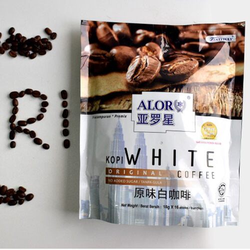 ALOR亚罗星马来西亚进口 原味白咖啡18gx16条