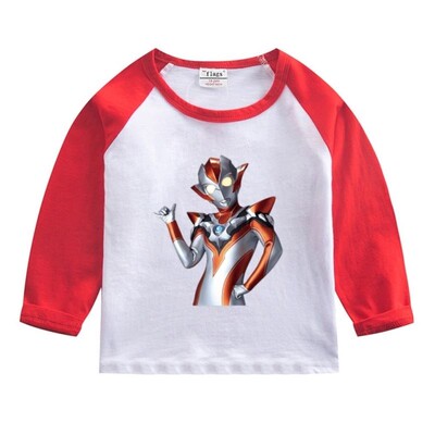 格丽乔奥特曼女童长袖T恤纯棉