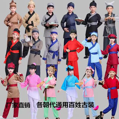 武松打虎演出服儿童课本剧水浒景