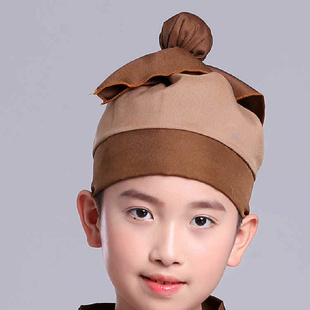 儿童成人古装平民老百姓帽子古代店小二戏曲杂役酒店帽子舞台扮演