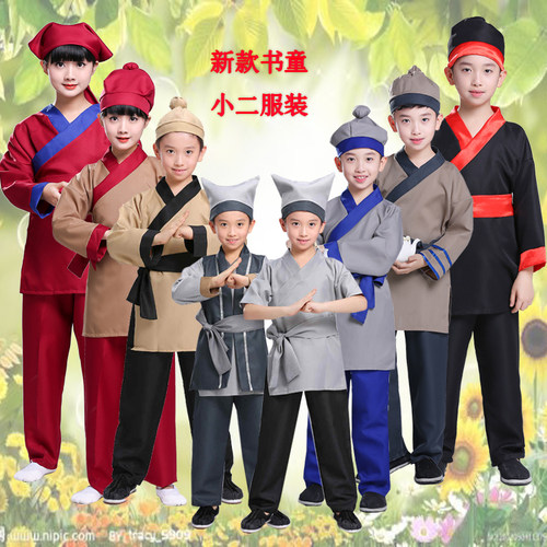 小二农夫角色扮演服复古风表演服